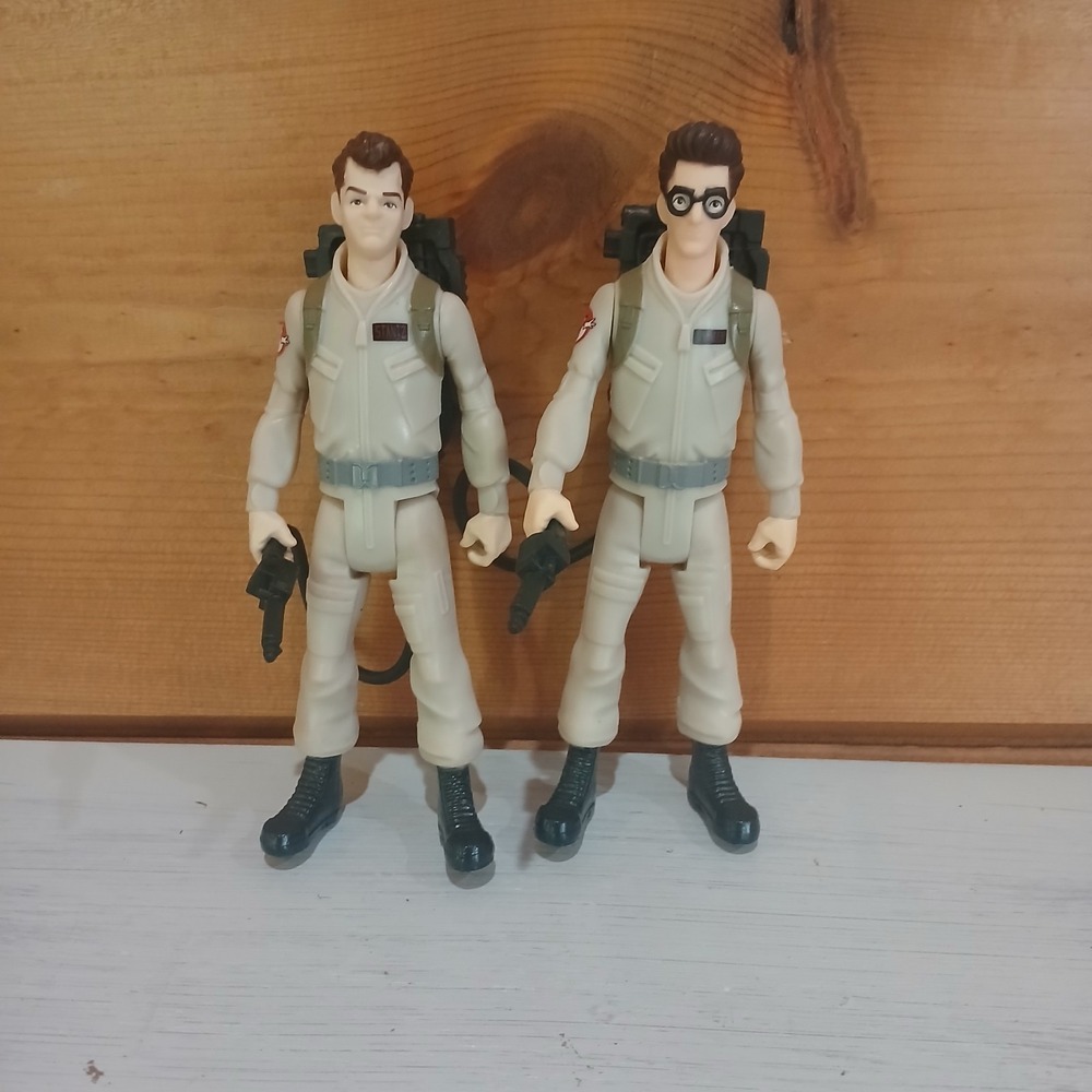 Ghostbusters Afterlife Figure Lot Egon Spengler/Peter Venkman‎ w/ Proton Pack 6"